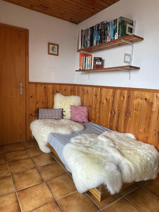 Gemuetliche Wohnung Mit Traumaussicht! Albinen Exterior photo